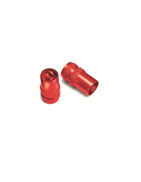 Tapones de válvula GasGas anodizados con abre-válvulas