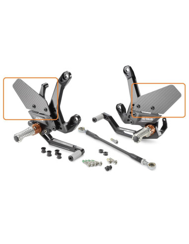 PROTECTOR TALON CARBONO KTM (ESTRIB. GILLES DUKE 990/1290/1390)