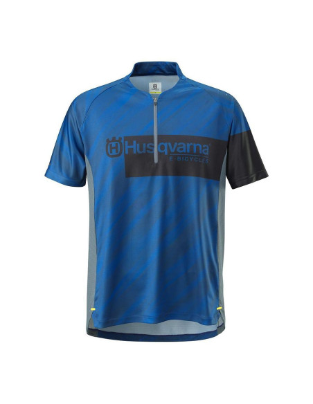 CAMISA HUSQVARNA E-BIKE DISCOVER 1/2 BLUE