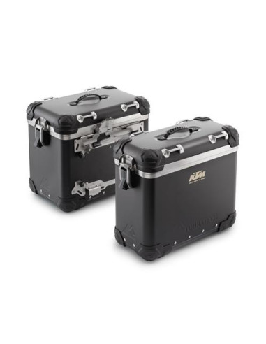 Maleta KTM Touratech 45 L de aluminio anodizado negro